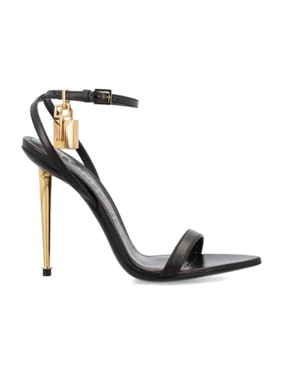 Tom Ford Black Padlock Heels