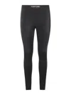 Tom Ford Blue Leggins With Logo On The Waist In Black