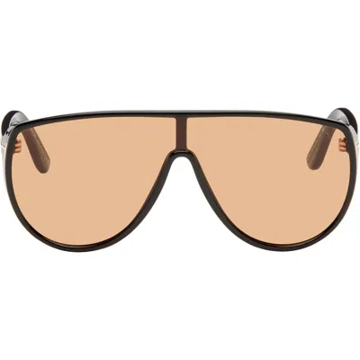 Tom Ford Black Photochromatic Achilles Sunglasses In 01e Shiny Black, /t/