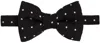 Tom Ford Black Polka Dot Bow Tie In Black
