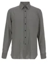 Tom Ford Black Polka Dot Lyocell Shirt In Multi