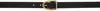 Tom Ford Black Shiny Printed Goat Angled Buckle Belt In Black