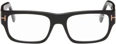 Tom Ford Black Rectangular Blue Light Glasses