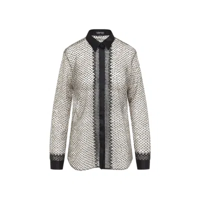 Tom Ford Women Black Regular Printed Shirt