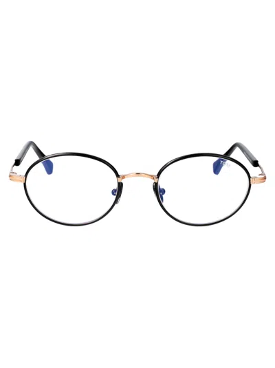 Tom Ford Black Rose Gold Metal Optical Glasses