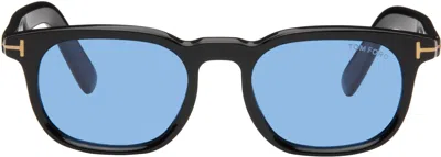 Tom Ford Black Round Sunglasses