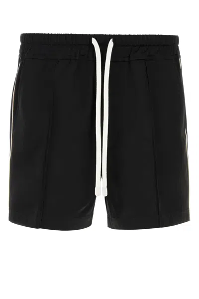 TOM FORD BLACK SATIN BERMUDA SHORTS