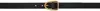 Tom Ford Black Shiny Printed Goat Angled Buckle Belt In Black