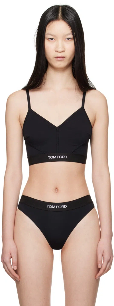 Tom Ford Black Signature Bra In Lb999 Black