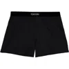 Tom Ford Black Silk Boxers In Black