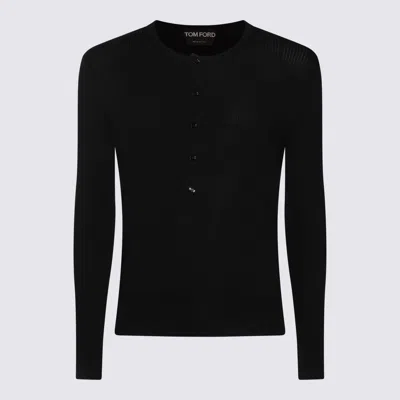 TOM FORD BLACK SILK KNITWEAR