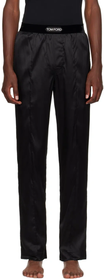 Tom Ford Black Silk Pyjama Pants