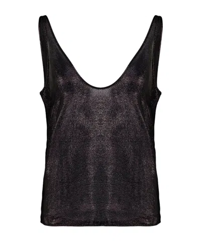 Tom Ford Black Silk Scoop Neck Tank Top