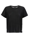 Tom Ford Logo-plaque Silk T-shirt In Black