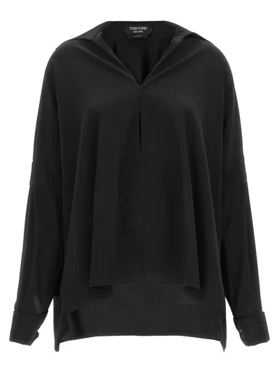 Tom Ford Black Silk Women's Blouse