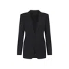 Tom Ford Sequined Wool Blend Crepe Single Breasted Jacket In Black