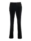 Tom Ford Pantalone In Velluto No Raso In Black