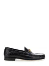 Tom Ford Croc-effect Leather Loafers In Black