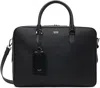 Tom Ford Black Soft Grain Leather Elliot Briefcase In Black