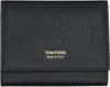 Tom Ford Black Soft Grain Leather Slim Card Holder