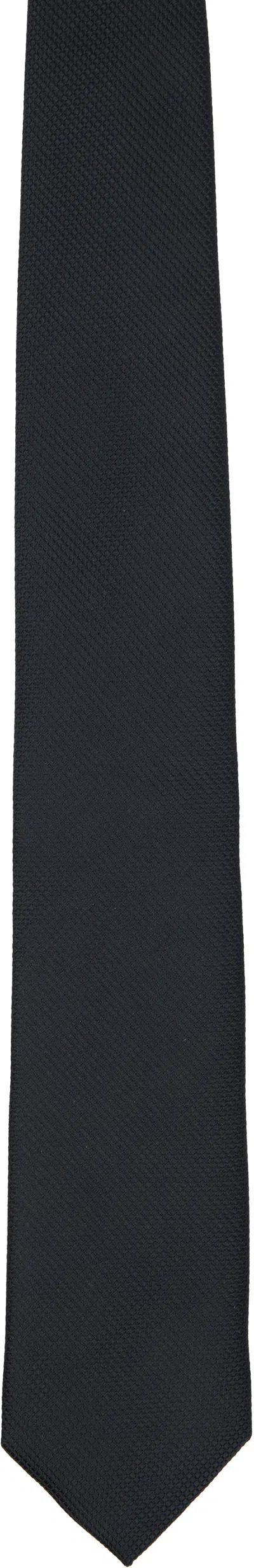 Tom Ford Black Solid Natte Tie