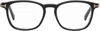 Tom Ford Black Square Blue Block Glasses In 001 Shiny Black
