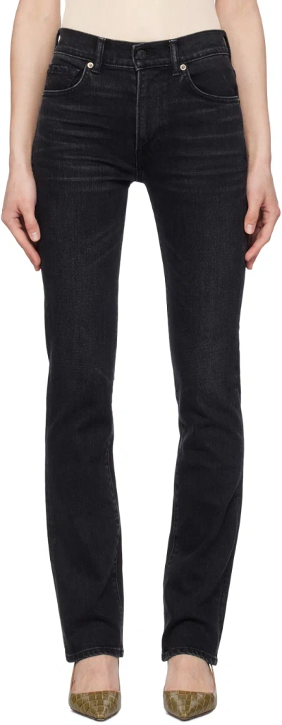 Tom Ford Black Straight Jeans In Lb999 Black