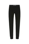 Tom Ford Stretch Cotton Leggings With Elastic Waistband And Ribbed Cuffs In Black