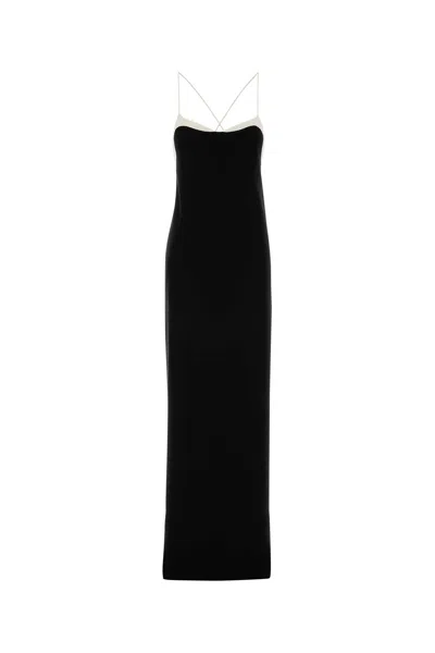 Tom Ford Black Stretch Georgette Long Dress