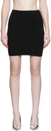 Tom Ford Black Stretch Miniskirt In Black