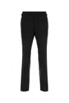 Tom Ford Straight-leg Belted Satin-trimmed Wool And Mohair-blend Tuxedo Trousers