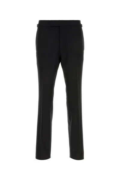 Tom Ford Black Stretch Wool Pant
