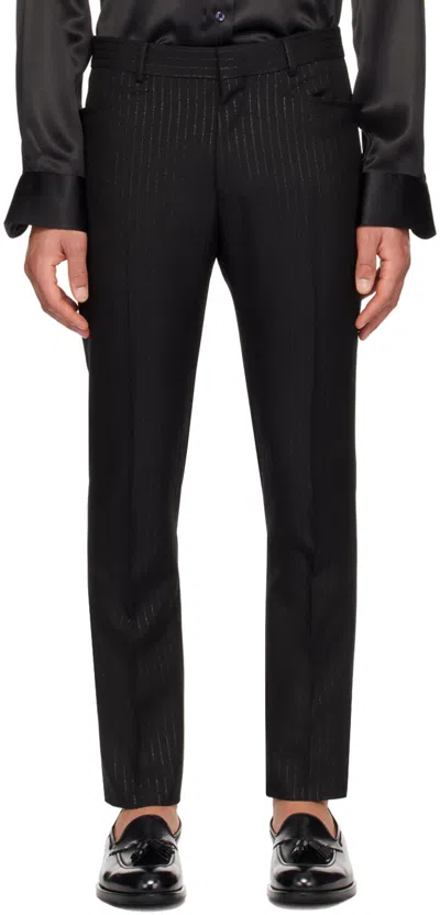Tom Ford Black Stripe Trousers