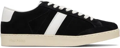 TOM FORD BLACK SUEDE BLAKE SNEAKERS
