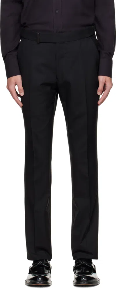 Tom Ford Black Super Plain Weave Dyllan Trousers