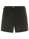 Tom Ford Black Swimsuit With Buckle On The Front In Tech Fabric Man In Black