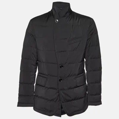 Tom Ford Black Synthetic Zip-up Puffer Jacket