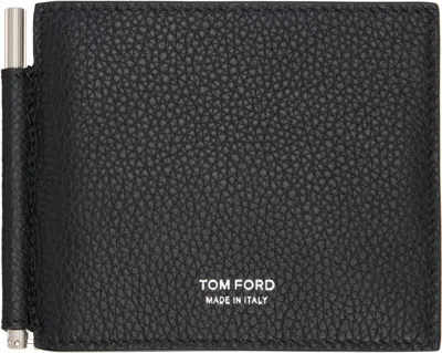 Tom Ford Black T Line Money Clip Wallet