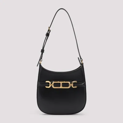 Tom Ford Black T Logo Shoulder Bag