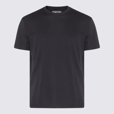 Tom Ford Stretch Cotton Jersey T-shirt In Black