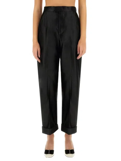 Tom Ford Black Tailored Pleated Pants