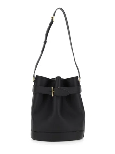 Tom Ford Black Tar Medium Bucket Bag