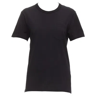 Pre-owned Tom Ford Black Tf Logo Embroidered Pocketed Round Neck Tshirt It46 Xl