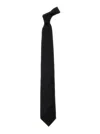 Tom Ford Black Tie With Rear Tie Closure In Silk Man In Black