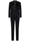 Tom Ford Black Tuxedo Suit In Black