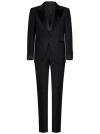 Tom Ford Black Slim-fit Tuxedo Suit In Black