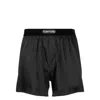 Tom Ford Silk Satin Boxer Briefs In Black