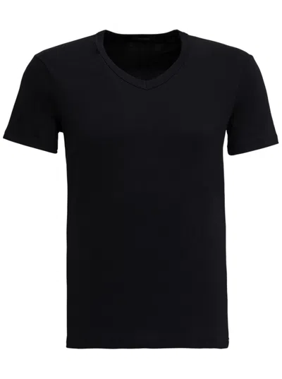 TOM FORD MEN BLACK V NECK T-SHIRT, S LUXURY T-SHIRTS FOR MEN DARVEYS