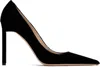 Tom Ford Black Velvet Heels In Black
