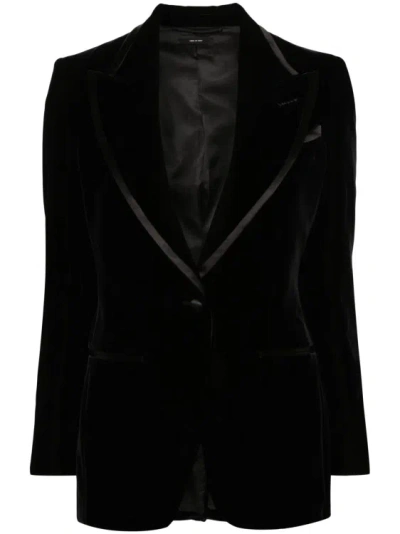 TOM FORD BLACK VELVET JACKET